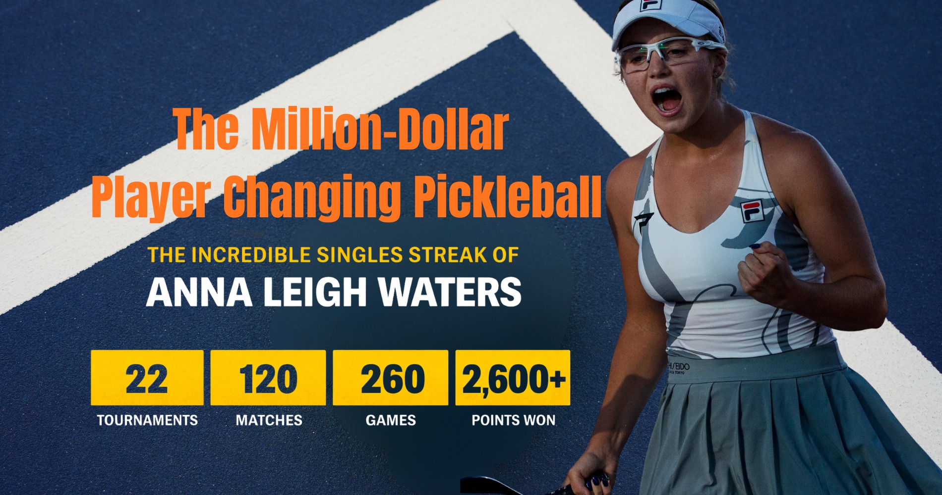Pickleball’s “Million-Dollar Girl”: The Numbers Behind Anna Leigh Waters’ Dominance