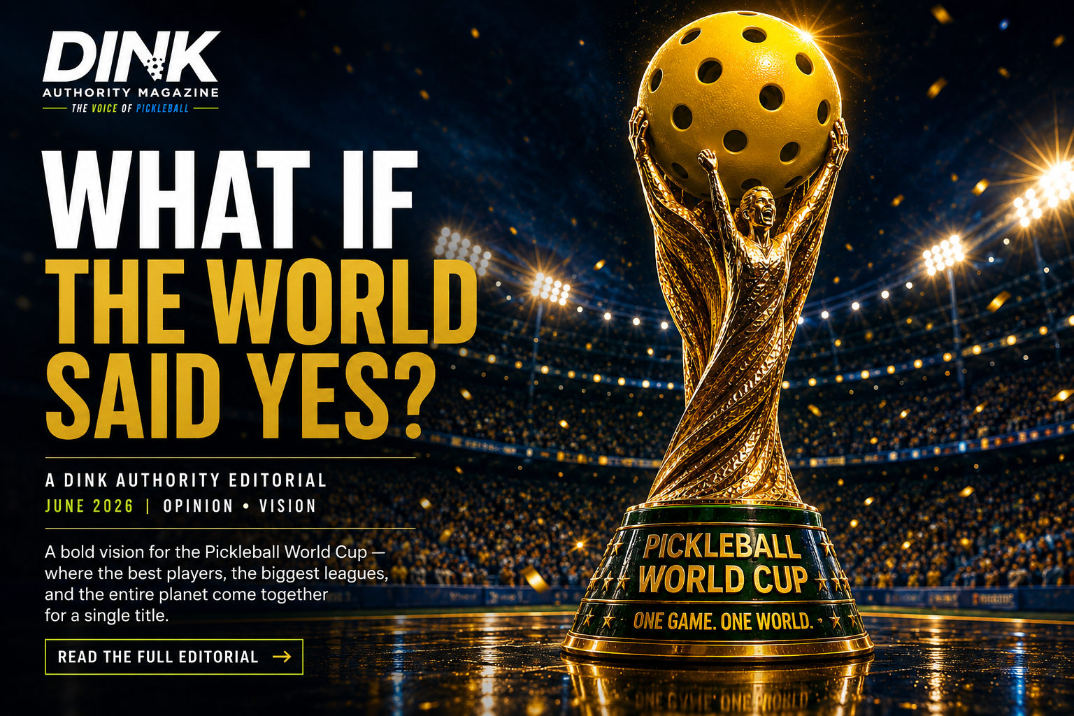 What If the World Said Yes? The Pickleball World Cup We Deserve