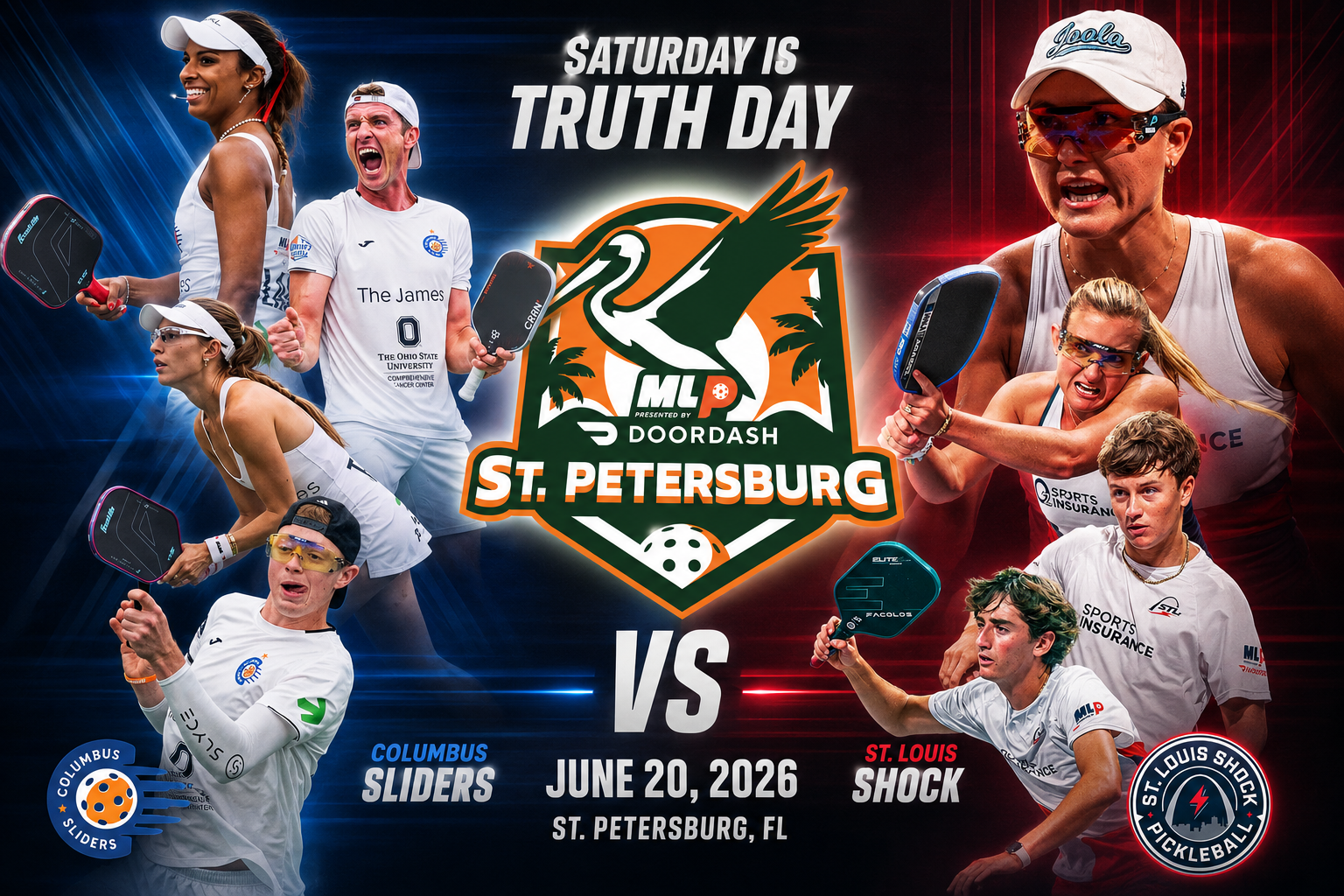 Saturday Is Truth Day: Columbus Sliders vs St. Louis Shock St. Petersburg, FL — June 20, 2026.