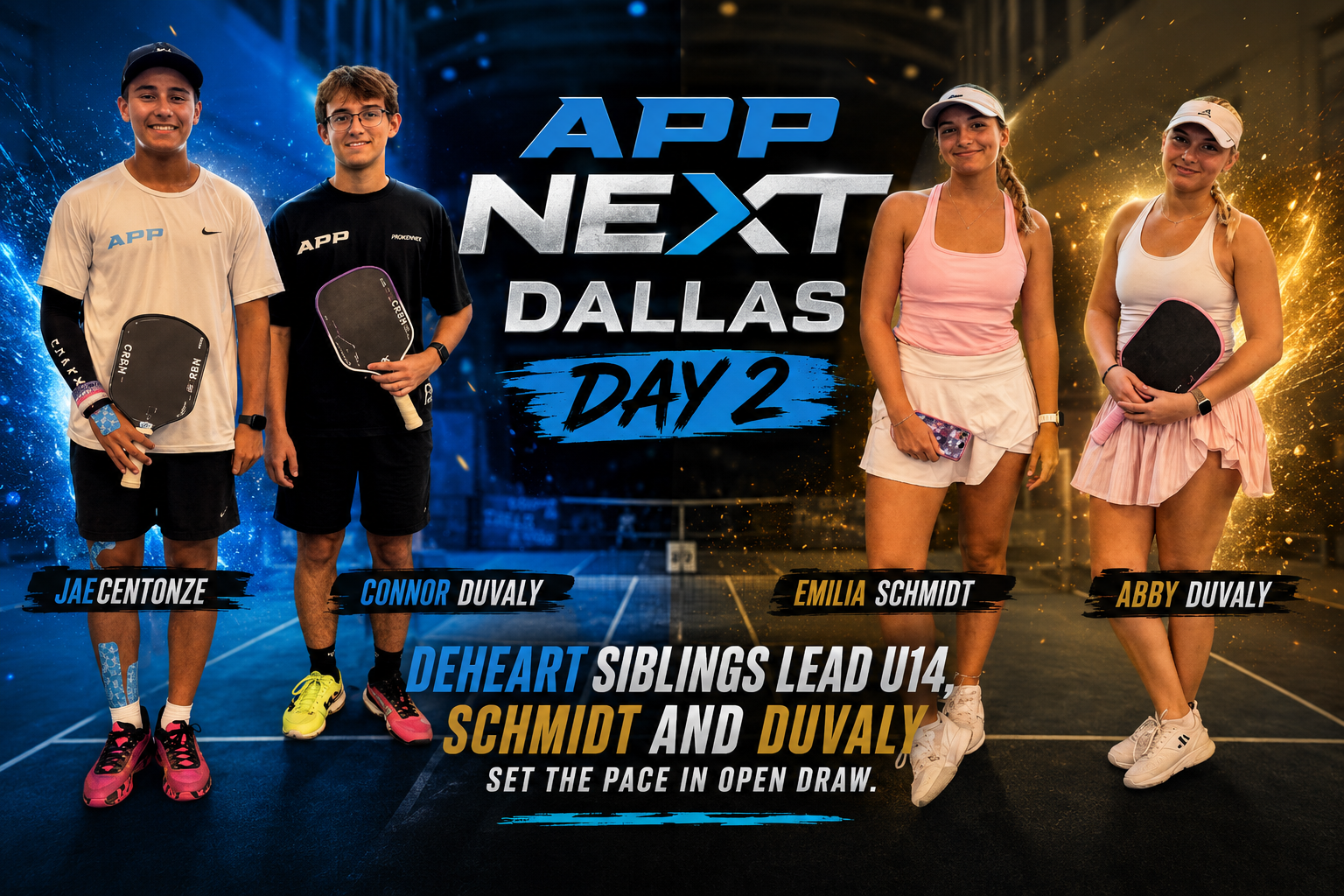 APP Next Dallas Day 2: DeHeart, Schmidt & Duvally Lead