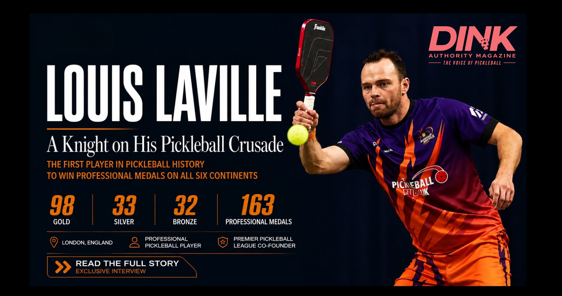 Louis Laville: A Knight on His Pickleball Crusade