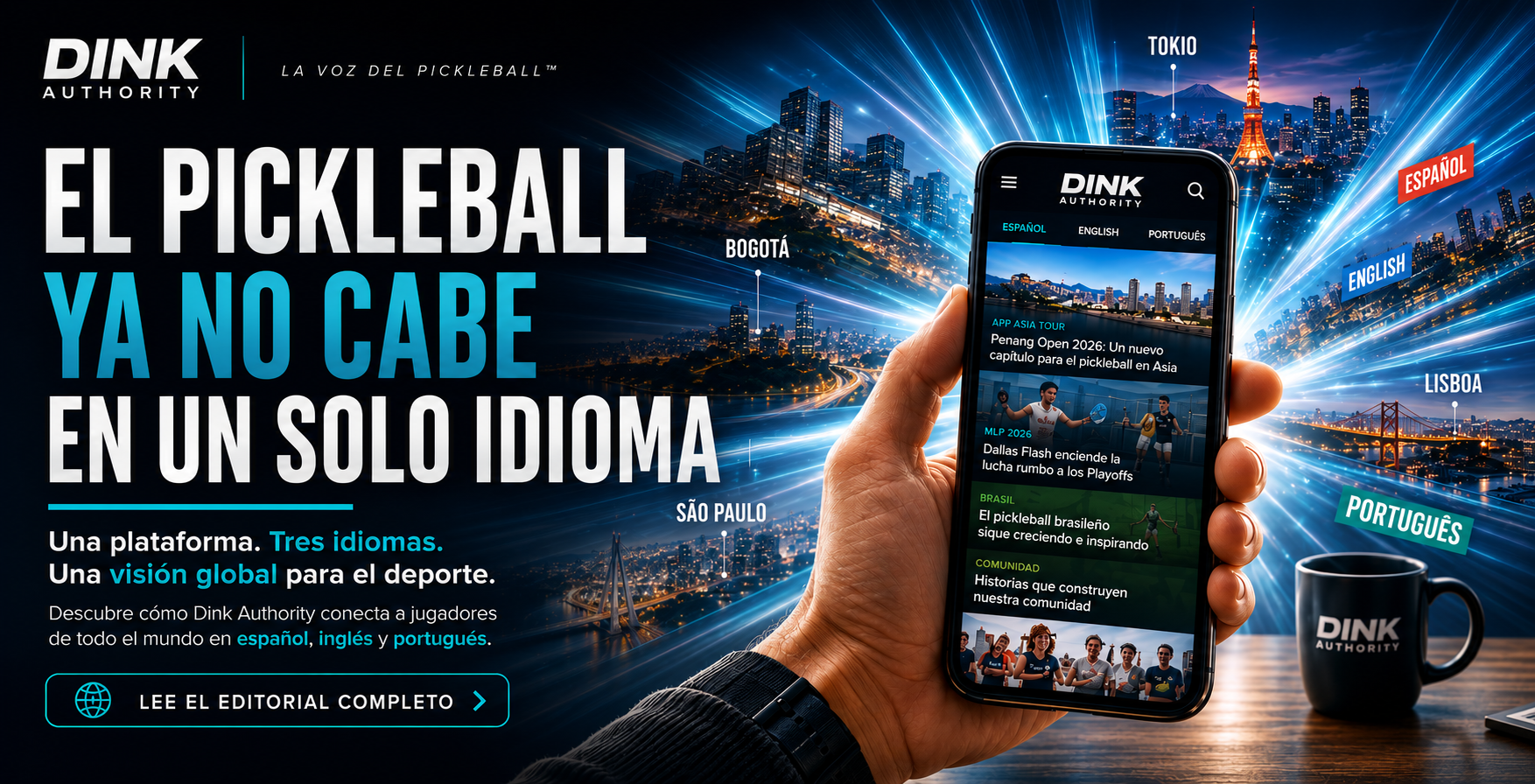 El Pickleball Ya No Cabe en un Solo Idioma