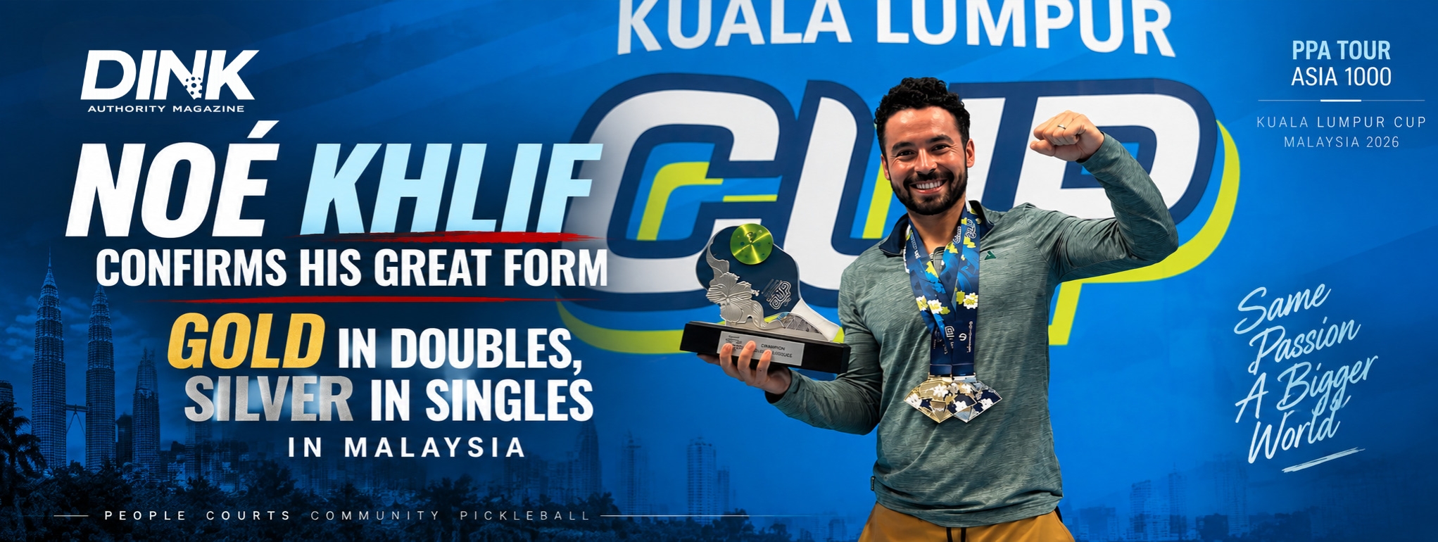 Noé Khlif Wins Gold and Silver at PPA Tour Asia Malaysia 2026