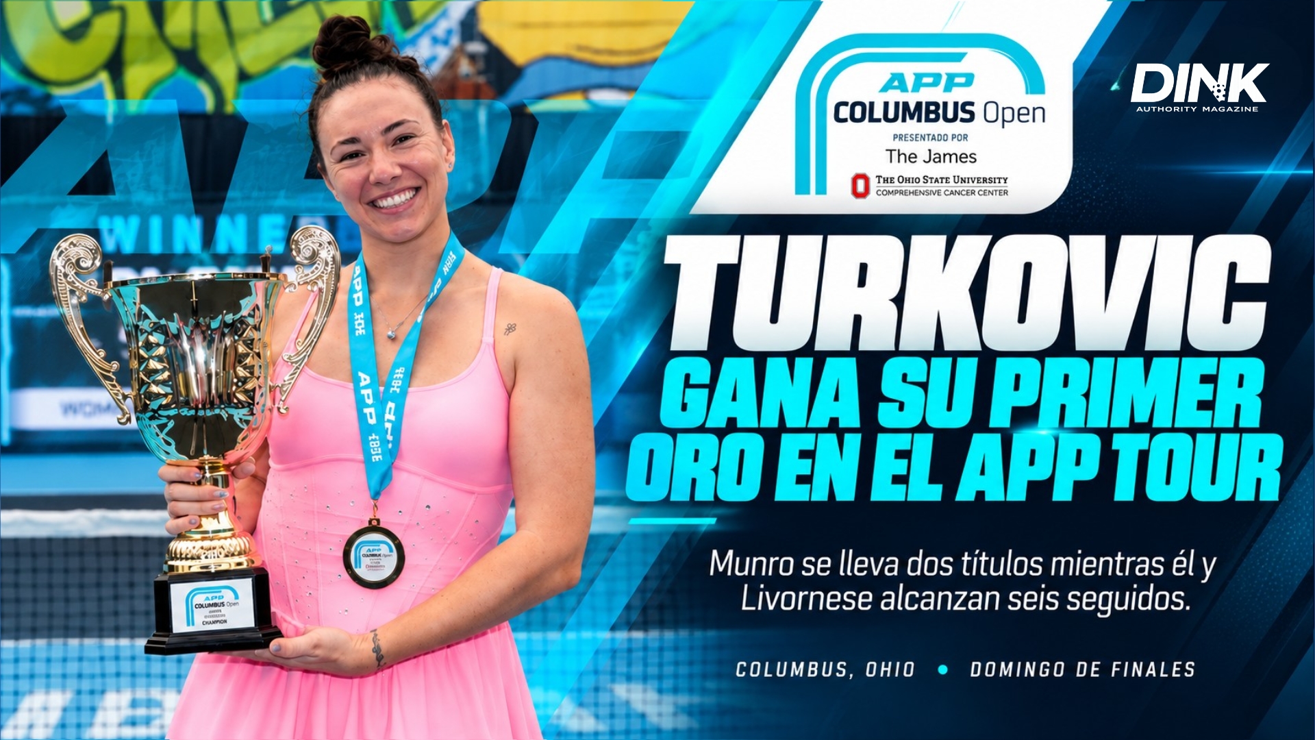 APP Columbus Open 2026: Turkovic gana su primer oro