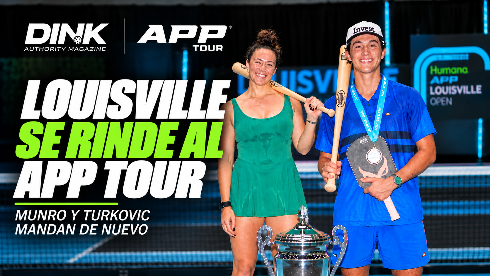 Louisville se rindió al APP Tour: Munro y Turkovic, otra vez en la cima
